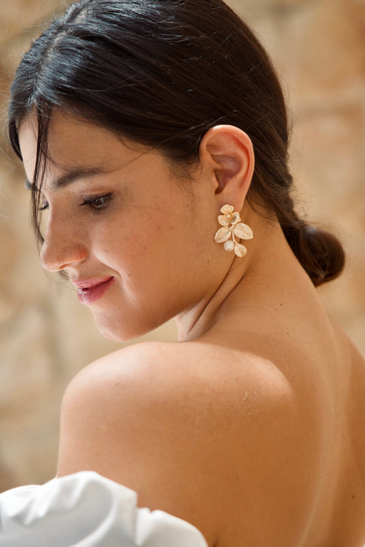 floral wedding earrings