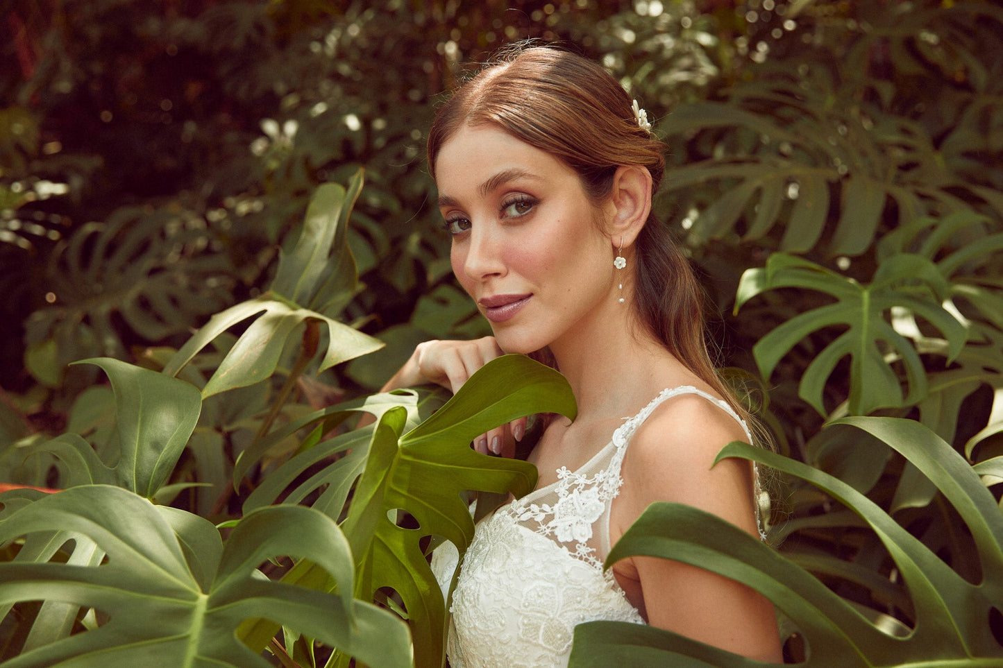 floral earrings