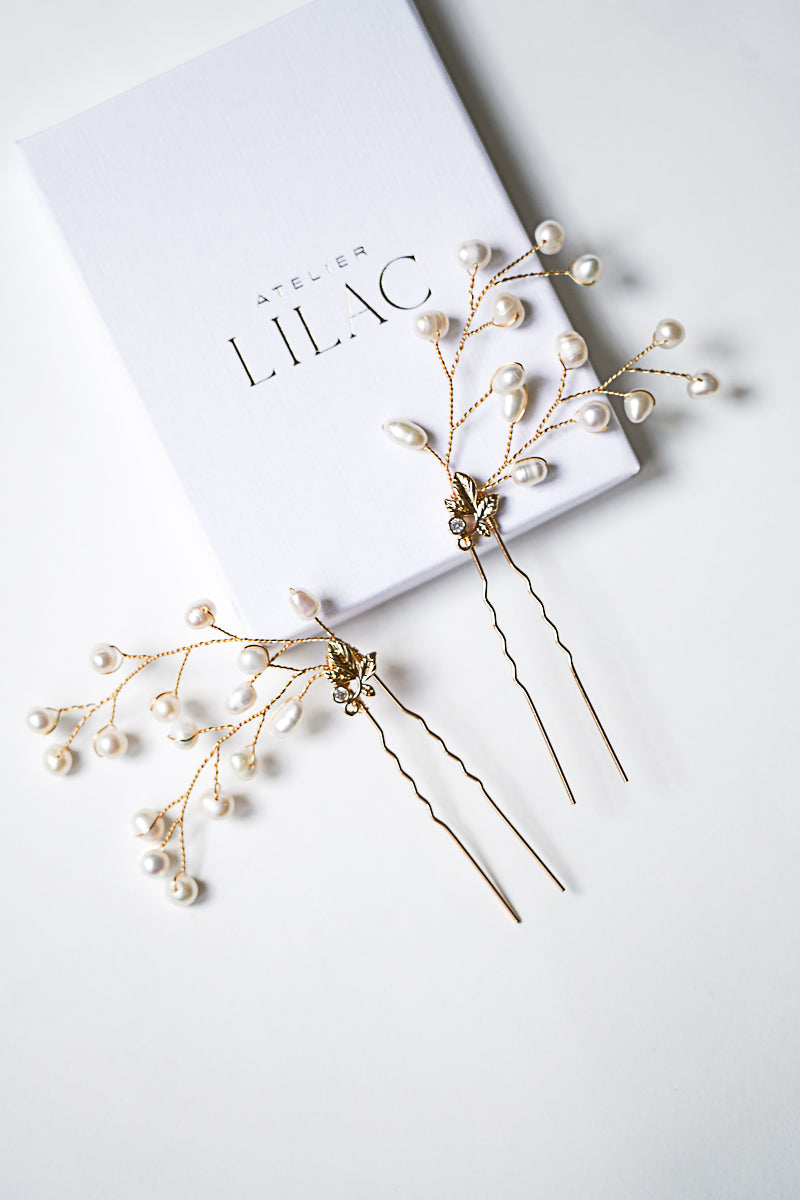 Real pearl hairpin