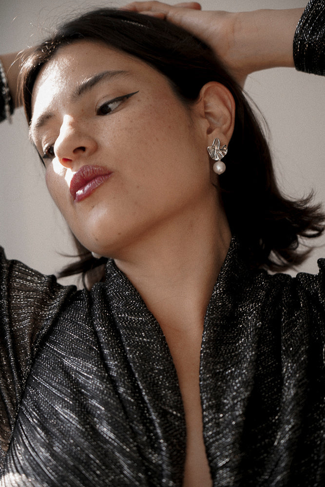 Fashion natural pearl earrings
