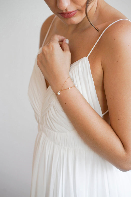 modern pearl bracelet