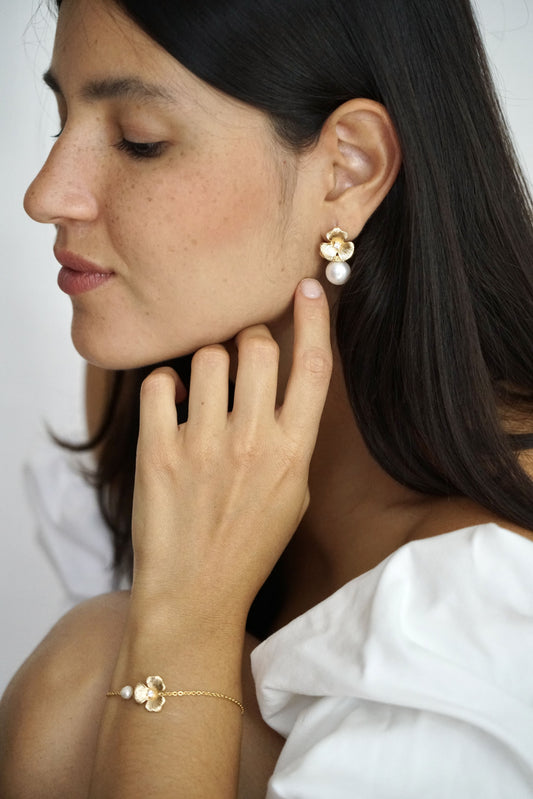 Modern Floral Earrings