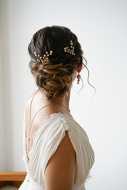 Real pearl hairpin