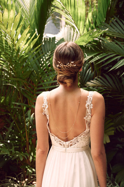 Real pearl hairpin