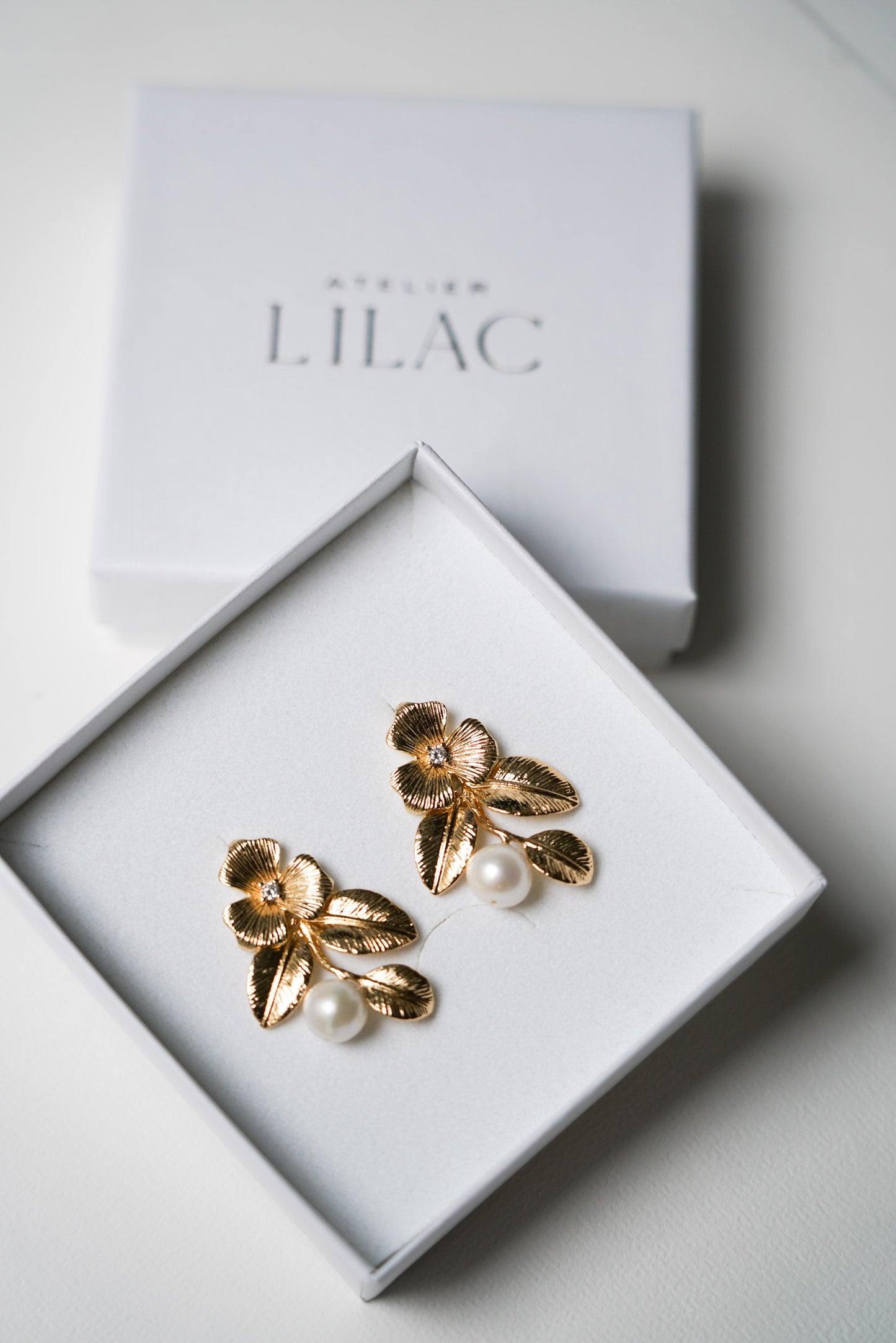 floral wedding earrings
