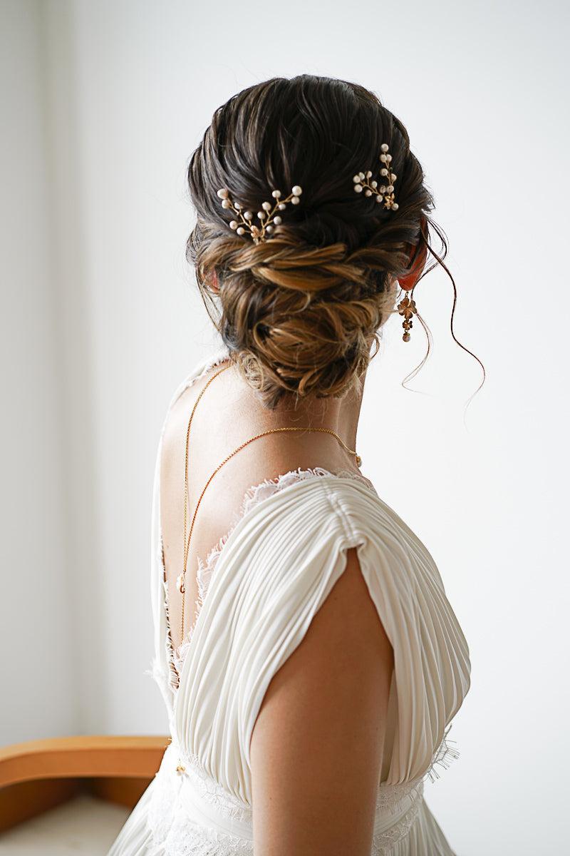 Real pearl hairpin