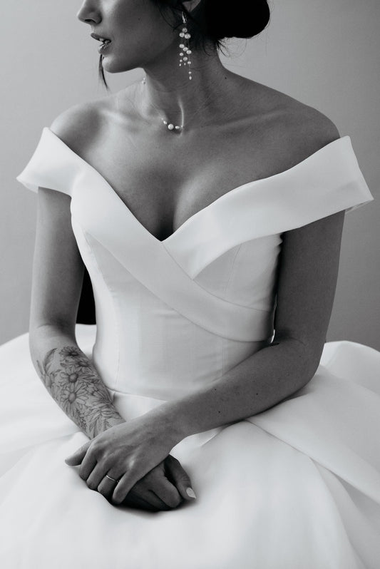 Pearl Transparent Thread Wedding Necklace
