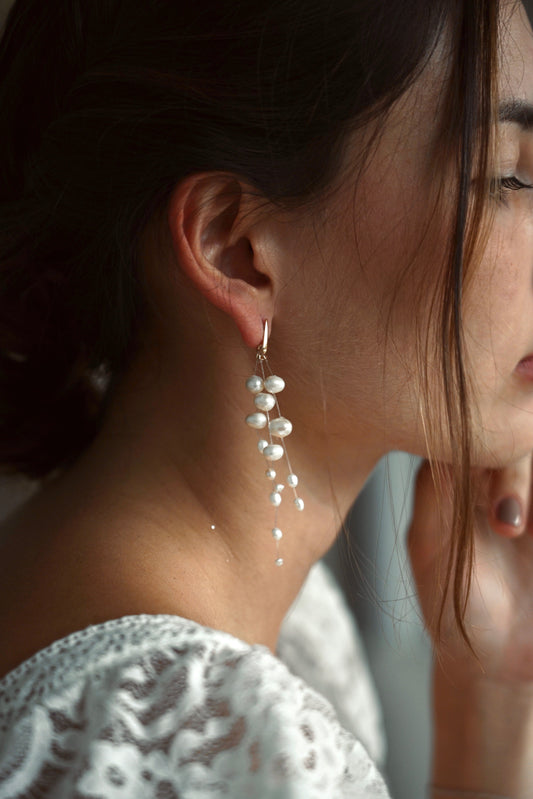 Pearl earrings