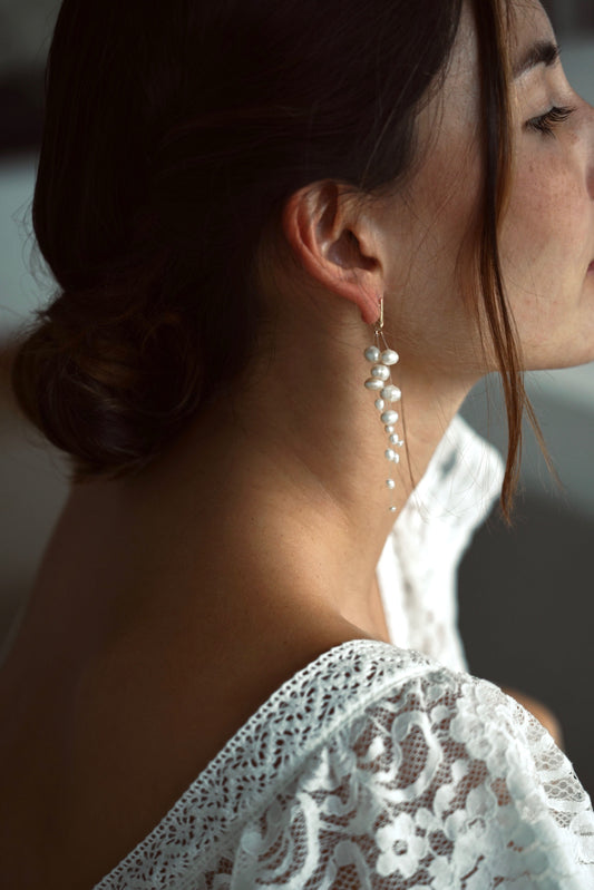 Pearl earrings