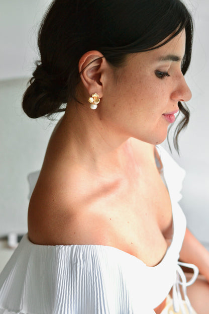 Modern Floral Earrings