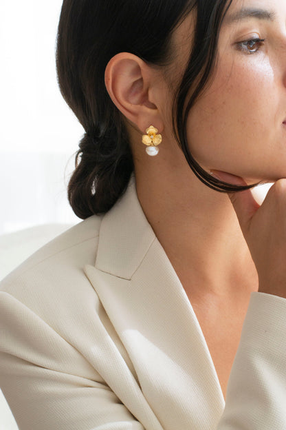 Modern Floral Earrings